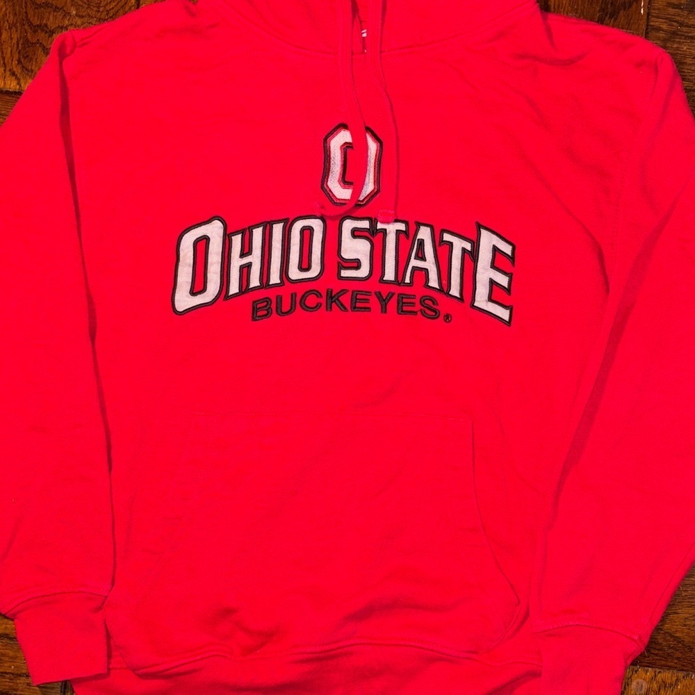 Vintage Ohio State Buckeyes Red Hoodie